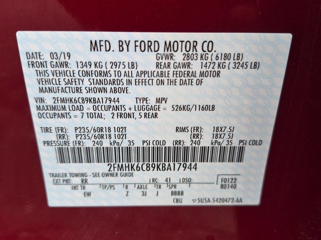 2019 Ford Flex SEL