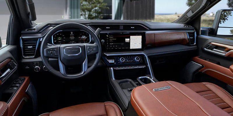 2026 GMC Sierra 2500 HD SLT premium interior dashboard layout