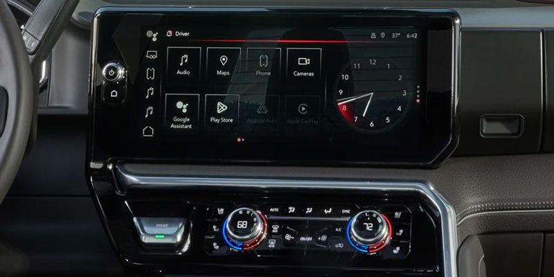 2026 GMC Sierra 2500 HD dashboard touchscreen infotainment system