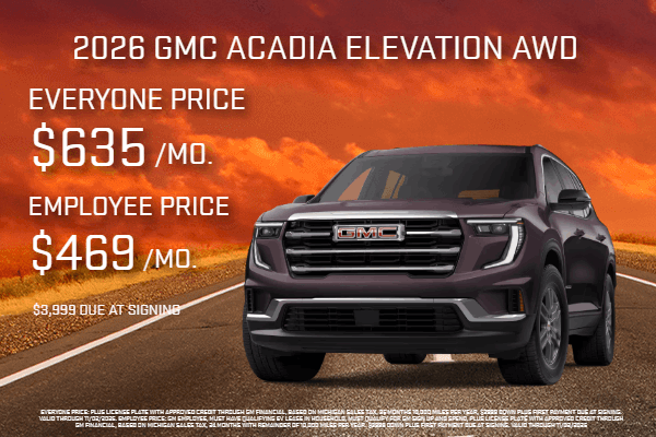 2026 GMC ACADIA ELEVATION AWD
