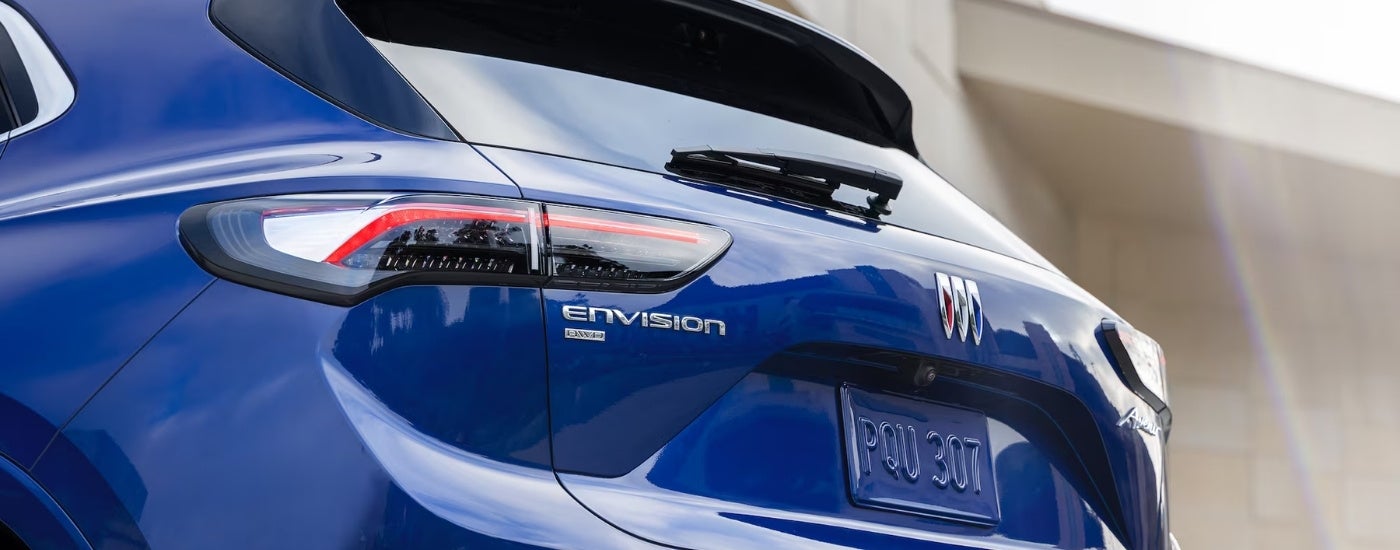 Rear of a blue 2025 Buick Envision Avenir