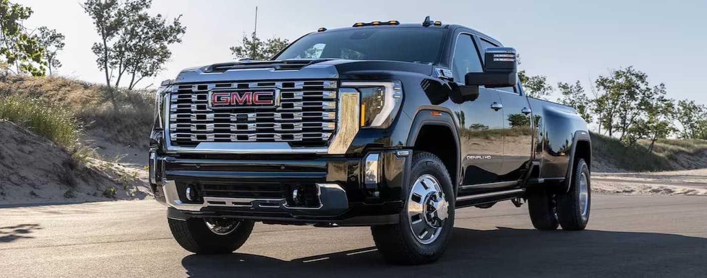 A parked black 2026 GMC Sierra 2500 for sale near Mount Clemens.